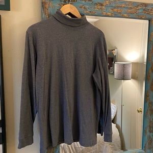 Grey turtle neck